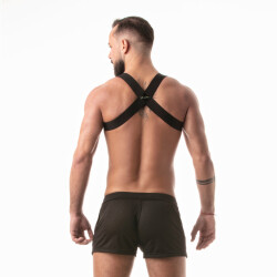 LEADER Classic Fetish Harness Schwarz