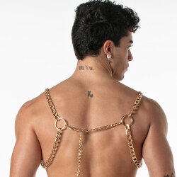 LEADER Chain Party Harness Gold One Size