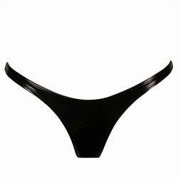 MAISON CATANZARO S Thong aus Vinyl Schwarz