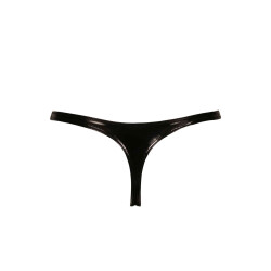 MAISON CATANZARO S Thong aus Vinyl Schwarz