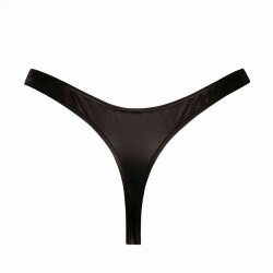 MAISON CATANZARO S Thong aus Wetlook Schwarz