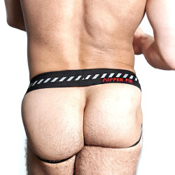 OXBALLS Oxjok Popper Jock 3D Rubber Huffer Jock Schwarz