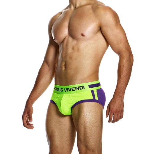 MODUS VIVENDI Sporty Brief Gelb/Violett