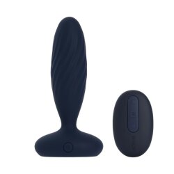 SVAKOM Jordan Anal-Plug mit Vibration, Thrustingfunktion, Fernbedienung &amp; App Steuerung Blau