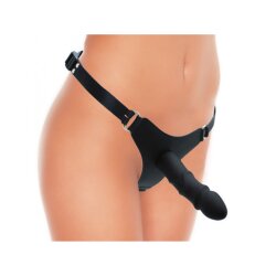 RIMBA Strap-On mit Dildo &Oslash; 3,5 cm x 14,0 cm Schwarz