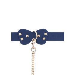 TABOOM Silicone Collar and Leash Blau/Gold