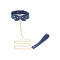 TABOOM Silicone Collar and Leash Blau/Gold