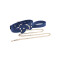 TABOOM Silicone Collar and Leash Blau/Gold