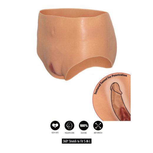 HIDDEN DESIRE Alter Ego Open Vagina Brief High Waist One Size Skin