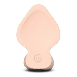 B-VIBE Slipskin Girthy Dildo &Oslash; 5,1 cm x 17,8 cm Light Skin