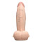 B-VIBE Slipskin Girthy Dildo &Oslash; 5,1 cm x 17,8 cm Light Skin