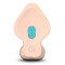 B-VIBE Slipskin Girthy Curvy Dildo &Oslash; 5,6 cm x 25,0 cm Beige