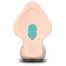 B-VIBE Slipskin Girthy Curvy Dildo &Oslash; 4,9 cm x 22,3 cm Light Skin