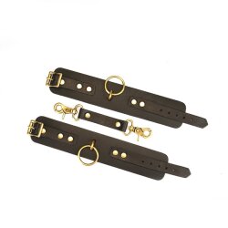 LIEBE SEELE Samurai: Thick Leather Handcuffs