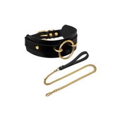 KINKY DIVA Halsband mit Leine &amp; O-Ring Front One Size...