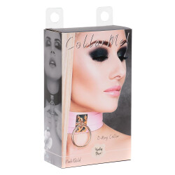 KINKY DIVA Halsband mit O-Ring One Size Pink/Gold