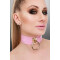 KINKY DIVA Halsband mit O-Ring One Size Pink/Gold