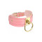 KINKY DIVA Halsband mit O-Ring One Size Pink/Gold