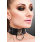 KINKY DIVA Halsband mit O-Ring One Size Schwarz/Silber