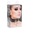 KINKY DIVA Halsband mit O-Ring One Size Schwarz/Silber