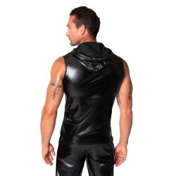 NOIR HANDMADE Frenzy Sleeveless Hoodie Schwarz