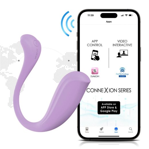 SVAKOM Connexion Series Phoenix Neo 2 Interaktives Vibro-Ei mit App-Steuerung Lila