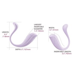 SVAKOM Connexion Series Phoenix Neo 2 Interaktives Vibro-Ei mit App-Steuerung Lila