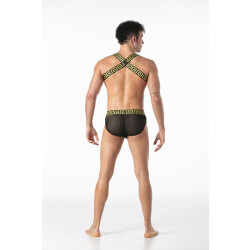 LEADER Invictus Harness Schwarz/Gold