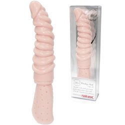 MAGIC EYES Dildo Winding Stick Grip Beige Medium