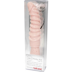 MAGIC EYES Dildo Winding Stick Grip Beige Medium