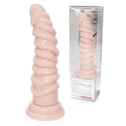 MAGIC EYES Dildo Winding Stick Sucker Beige Medium