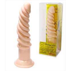 MAGIC EYES Dildo Winding Stick Sucker Beige X-Large