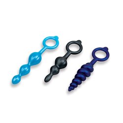 B-VIBE Beaded Butties Anal-Plug 3er-Set