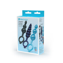 B-VIBE Beaded Butties Anal-Plug 3er-Set