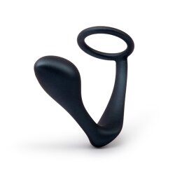 B-VIBE Ringer Cock Ring &amp; Prostate Plug Schwarz