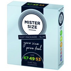 Mister Size Kondome Test Set 47 49 53 3 St&uuml;ck