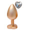 DREAM TOYS Gleaming Love Pearl Gold Anal-Plug Large