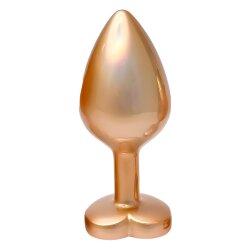 DREAM TOYS Gleaming Love Pearl Gold Anal-Plug Medium