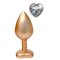 DREAM TOYS Gleaming Love Pearl Gold Anal-Plug Medium