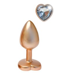 DREAM TOYS Gleaming Love Pearl Gold Anal-Plug Small