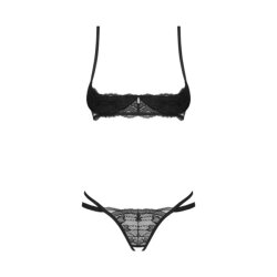 OBSESSIVE Nutris Dessous-Set 2-teilig Schwarz