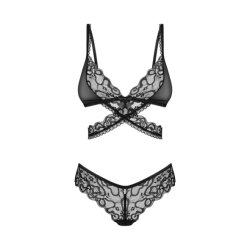 OBSESSIVE Blomentis Dessous-Set 2-teilig Schwarz