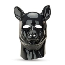 PROWLER RED Latexmaske Pig mit Reissverschluss One Size Schwarz