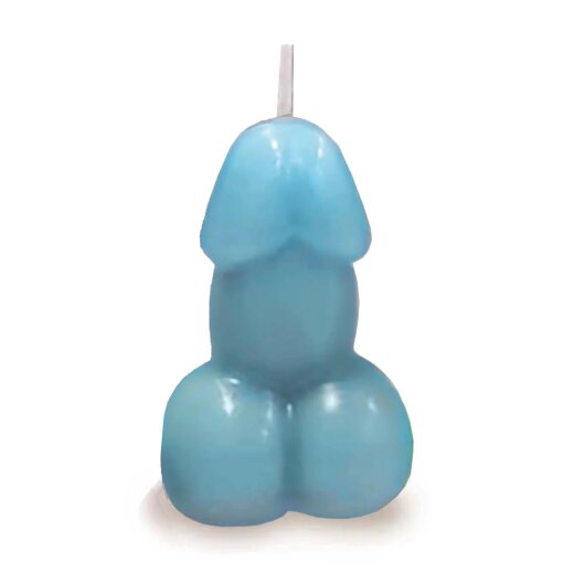 LITTLE GENIE  Edens Candle Penis mit Vanille-Duft Blau