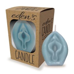 LITTLE GENIE  Edens Candle Vagina mit Vanille-Duft Blau