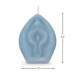 LITTLE GENIE  Edens Candle Vagina mit Vanille-Duft Blau