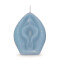 LITTLE GENIE  Edens Candle Vagina mit Vanille-Duft Blau