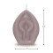 LITTLE GENIE  Edens Candle Vagina mit Vanilla-Duft Taupe