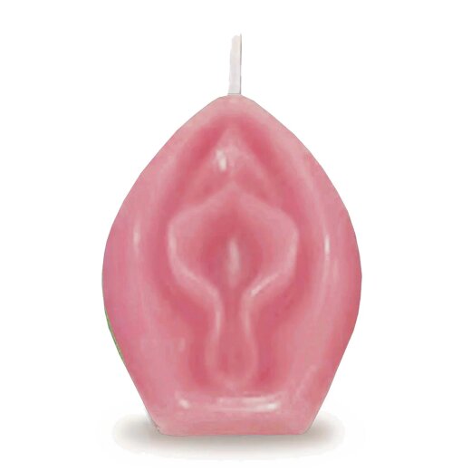 LITTLE GENIE  Edens Candle Vagina mit Vanille-Duft Rose