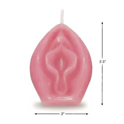 LITTLE GENIE  Edens Candle Vagina mit Vanille-Duft Rose